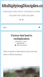 Mobile Screenshot of multiplyingdisciples.com
