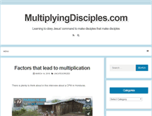Tablet Screenshot of multiplyingdisciples.com
